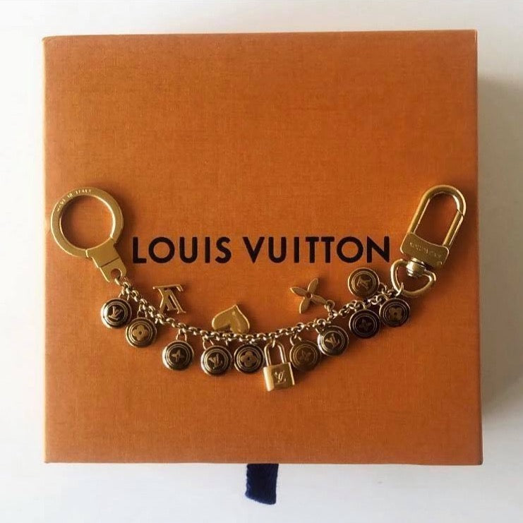 LV Logo Chocolate Necklace repurposed