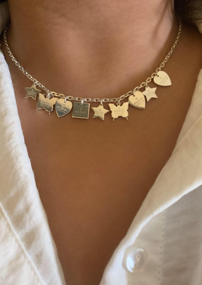 Gucci Star Necklace repurposed