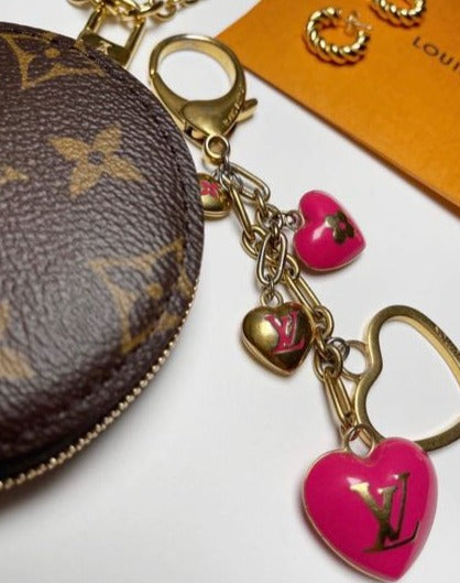 Gold Louis Vuitton Heart Necklace