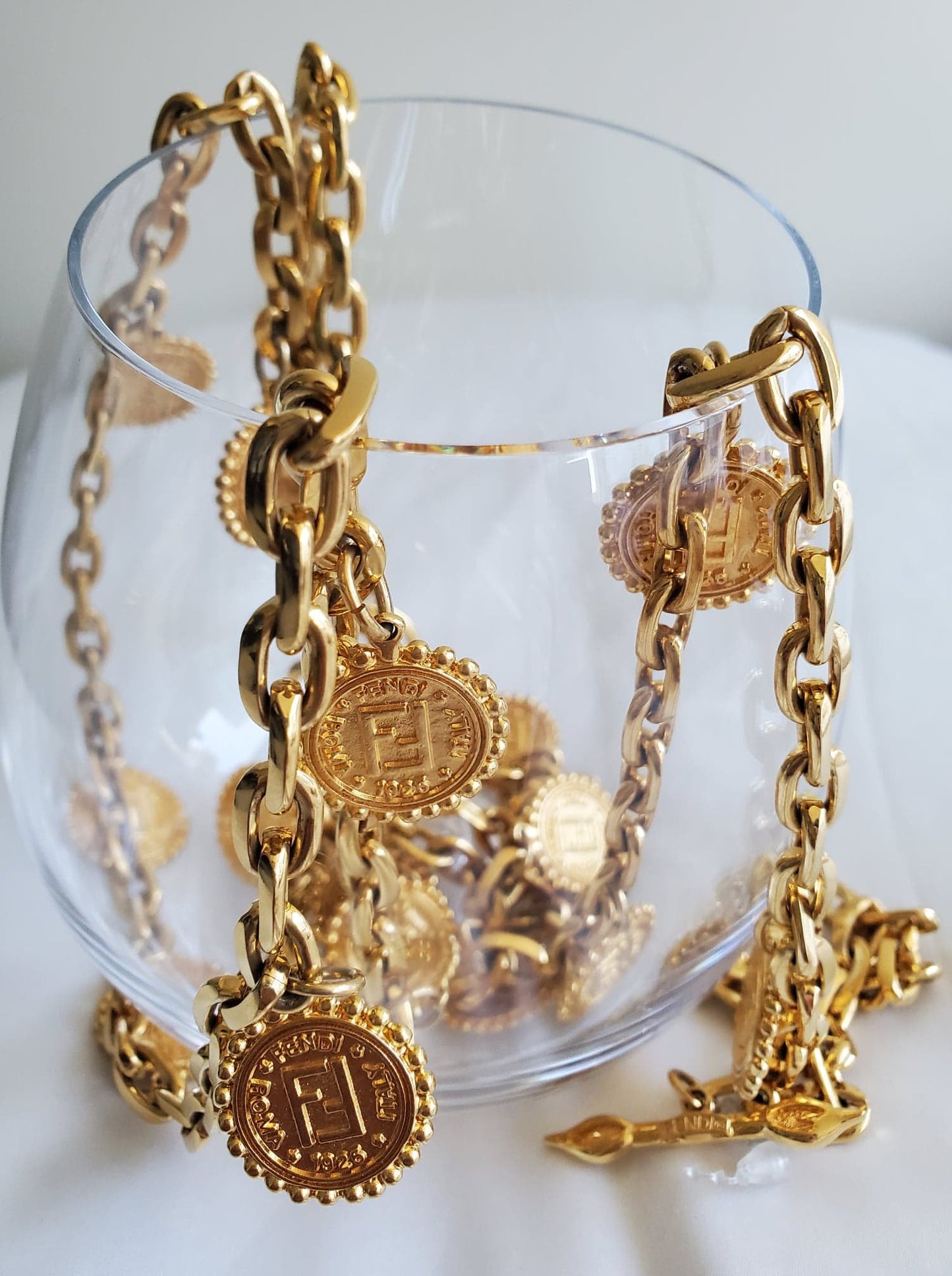 Fendi Coin Necklace Reworked