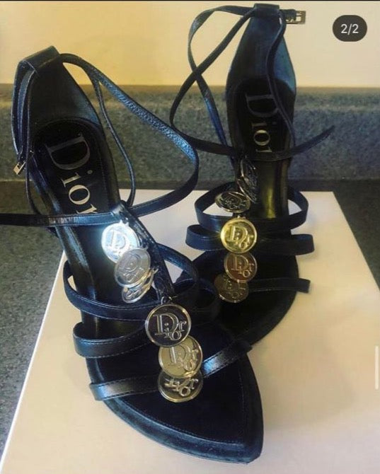 Dior Silver Coin Necklace