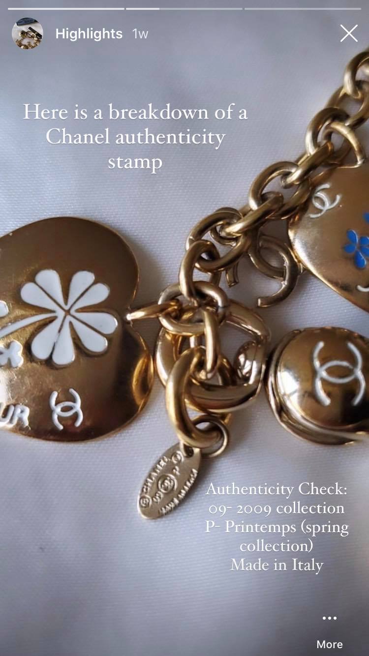 Chanel CC on Dainty Chain