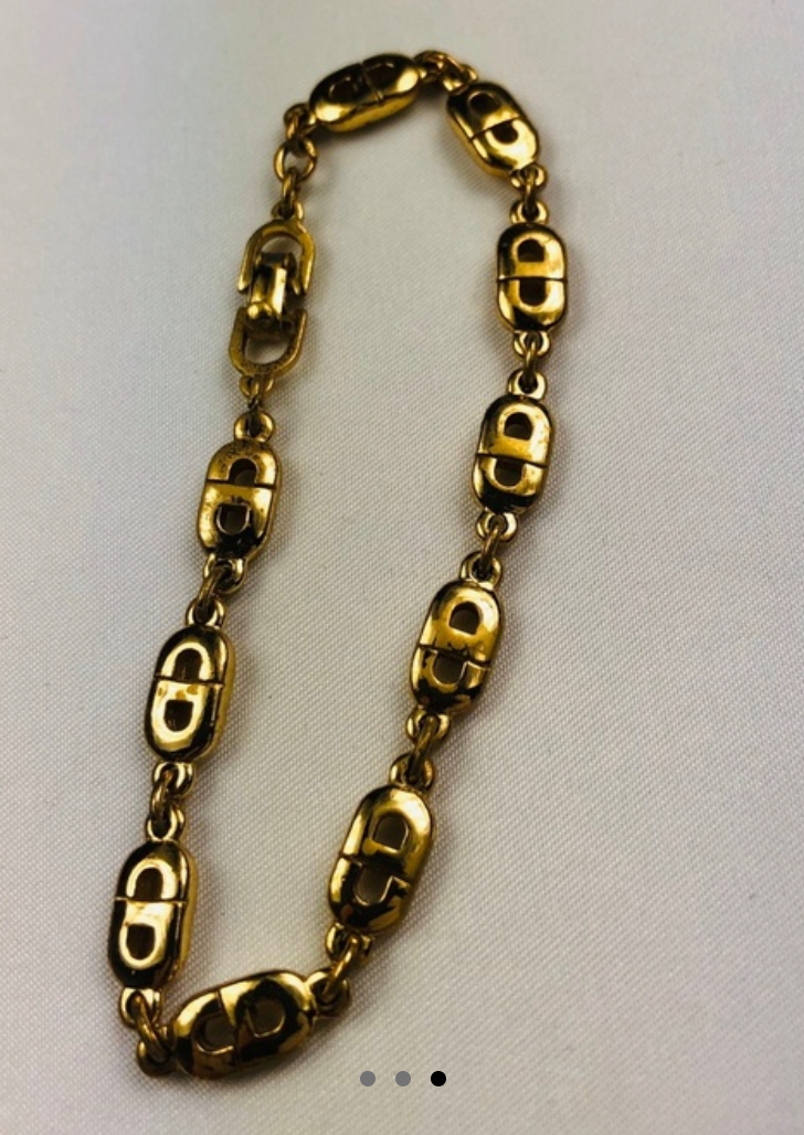 Dior CD Logo Necklace repurposed