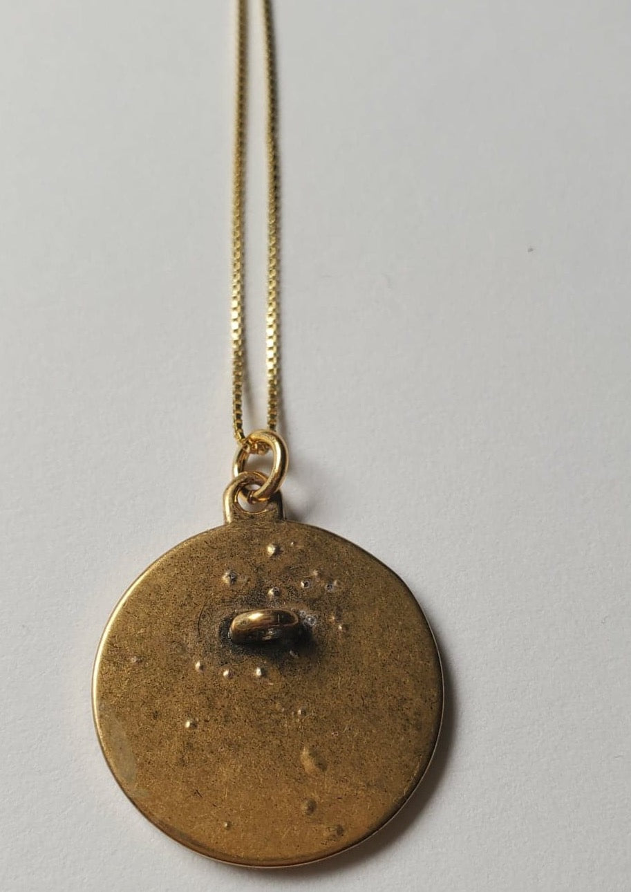 Chanel Coco Antique Gold Necklace repurposed