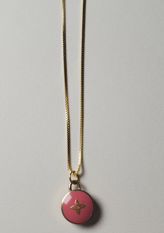 LV Baby Pink Flower Necklace