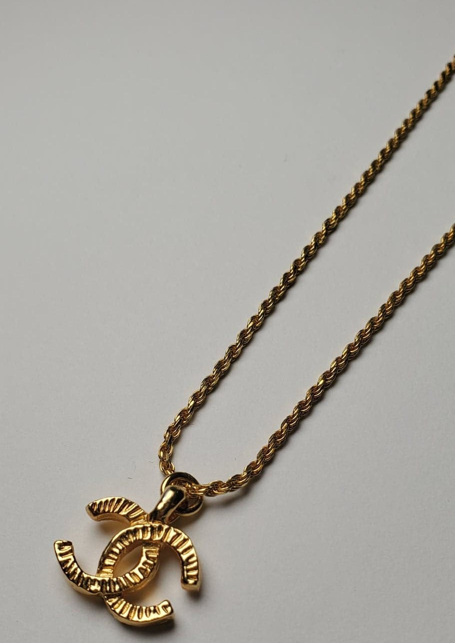 Chanel CC Textured Necklace