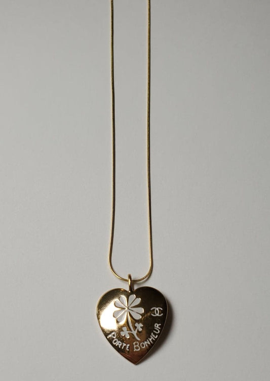 Chanel White Heart