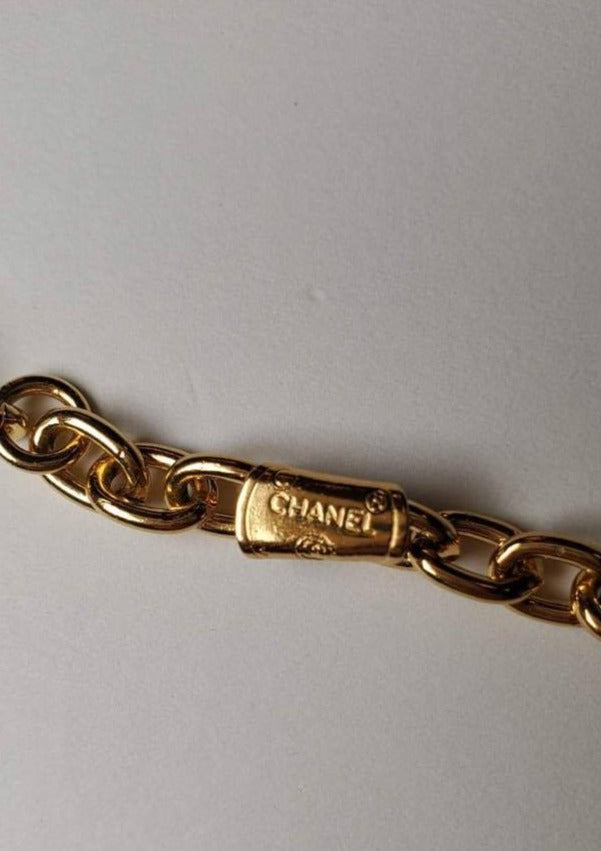 Chanel CC Textured Necklace