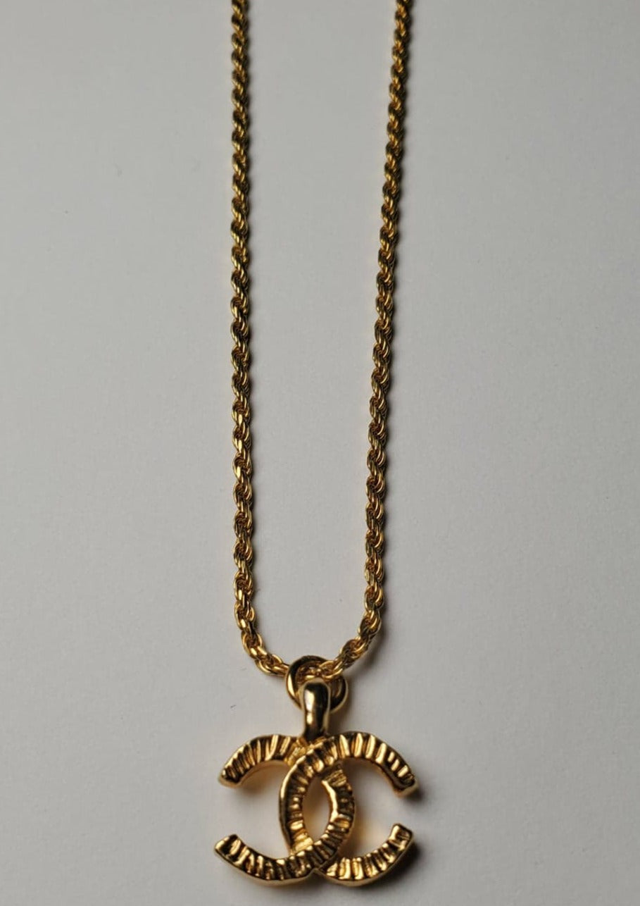 Chanel CC Textured Necklace