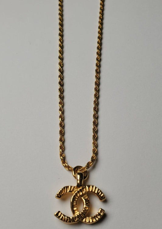 Chanel CC Textured Necklace