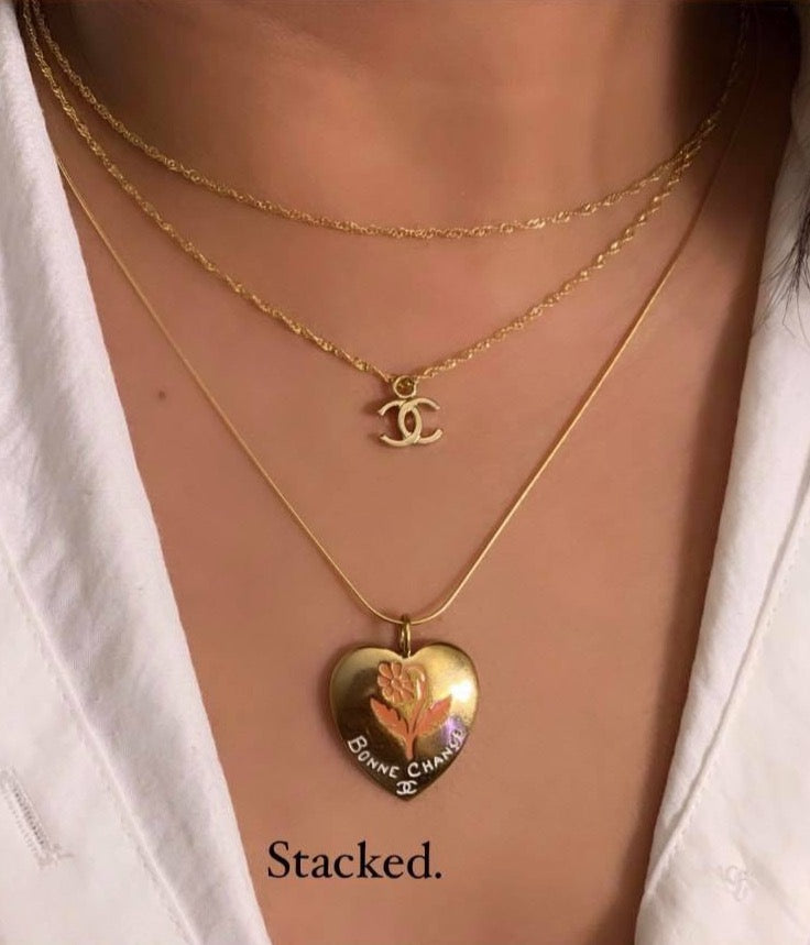 Chanel Pink Heart repurposed