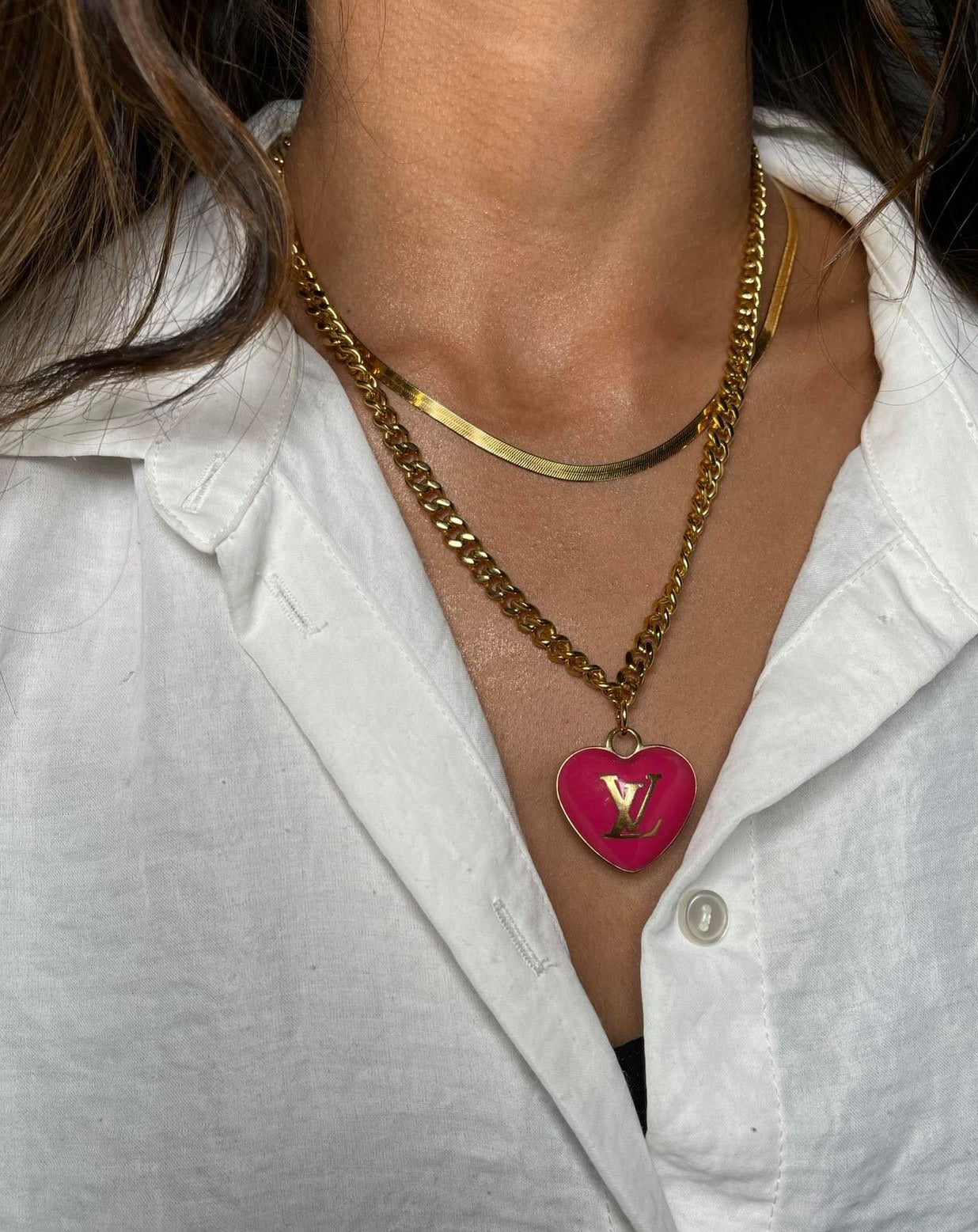 Louis Vuitton Large Heart Necklace