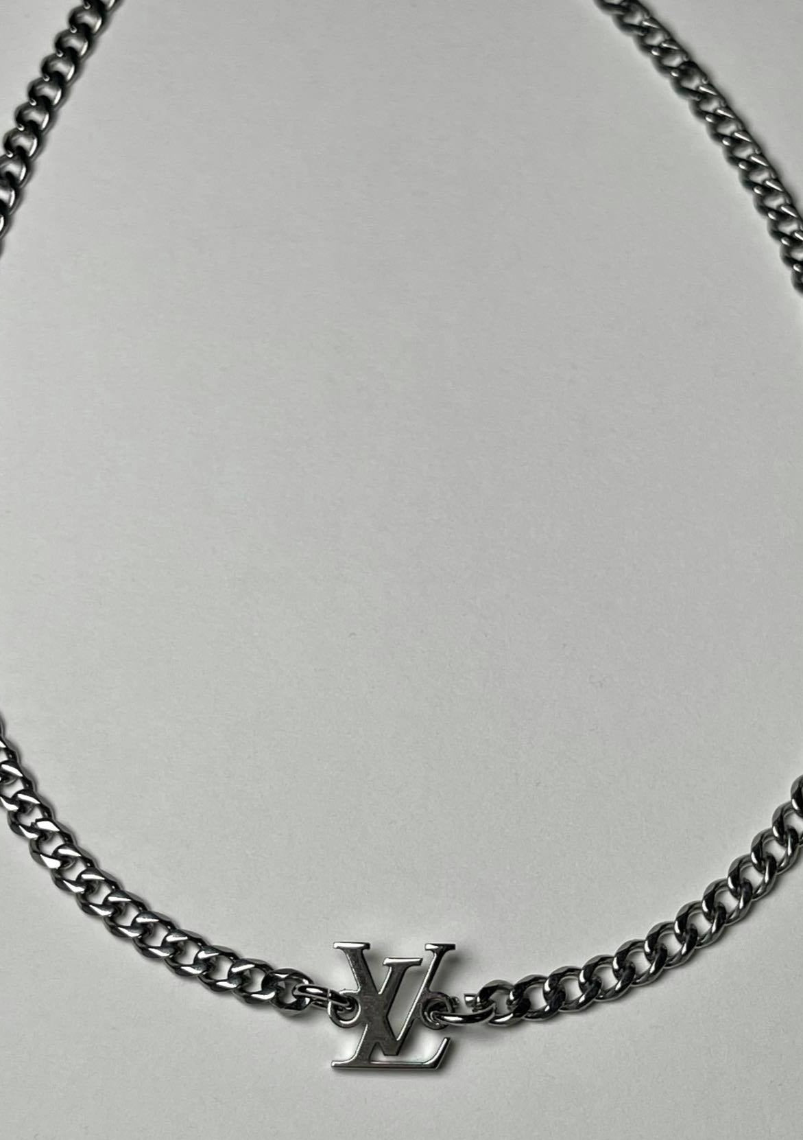 Louis Vuitton Reworked Logo Necklace