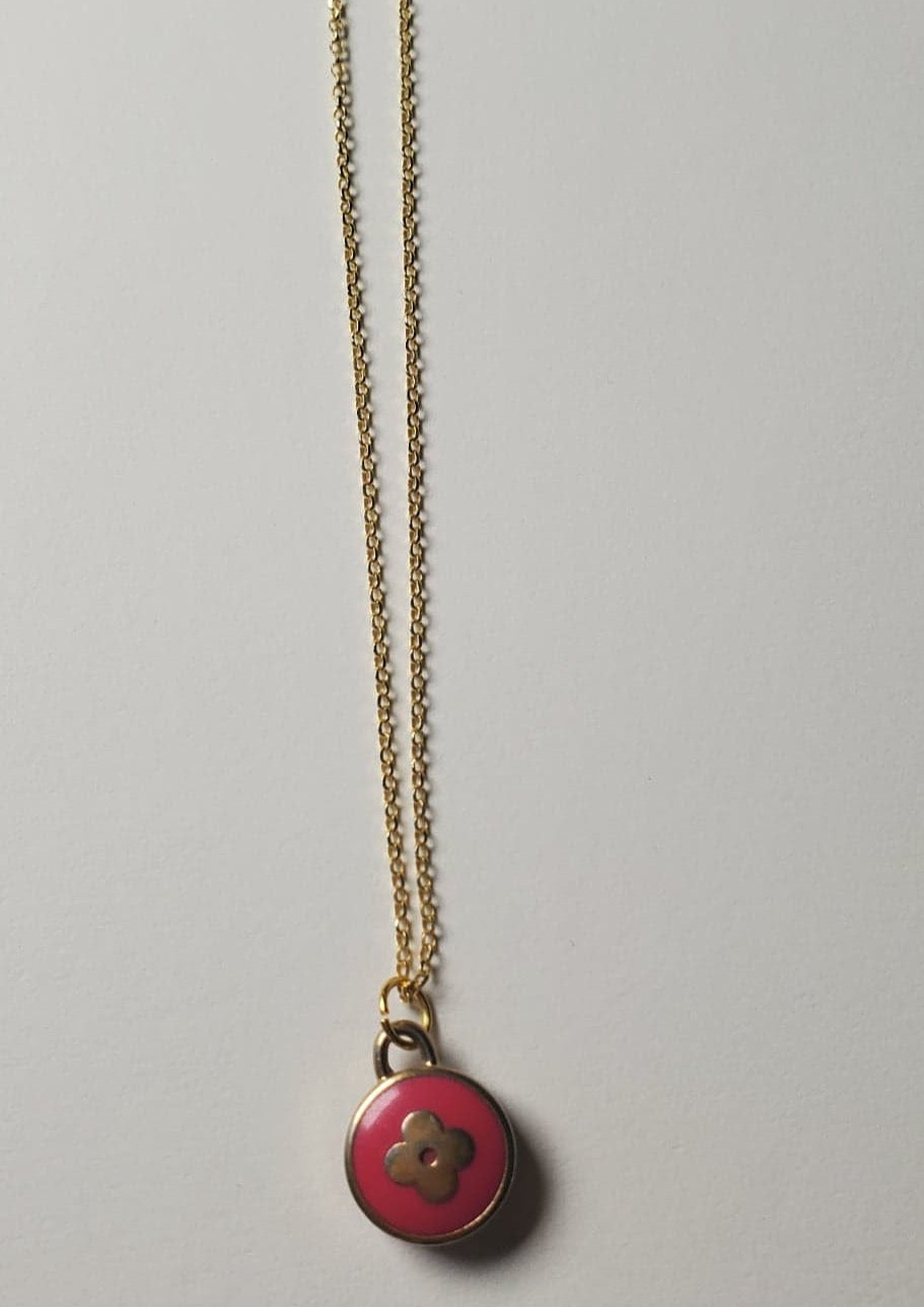 LV Candy Pink Flower Necklace