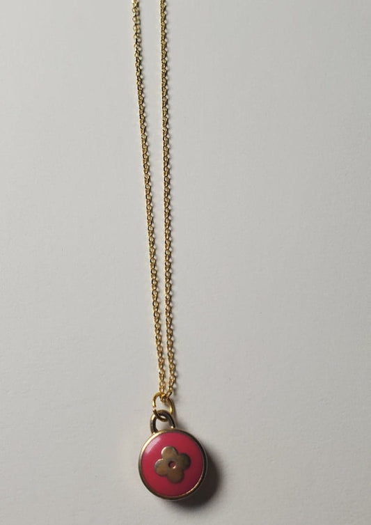 LV Candy Pink Flower Necklace