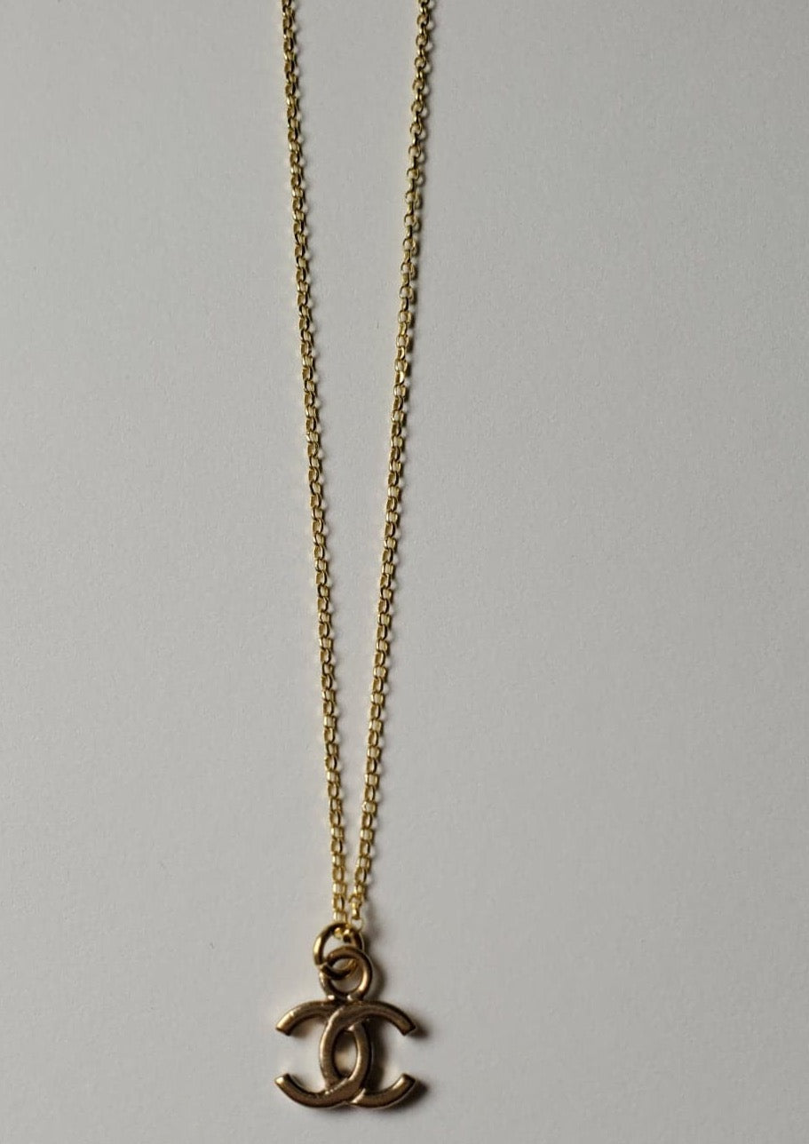 Chanel CC on Dainty Chain
