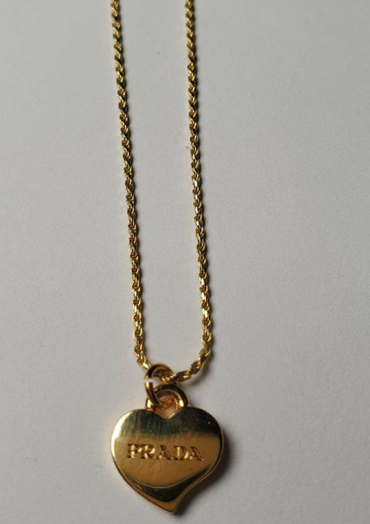 Prada Heart Necklace